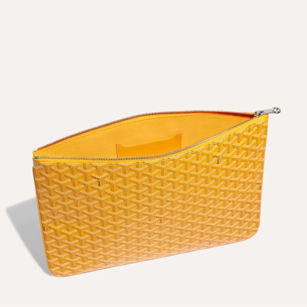 Yellow Goyard Sénat MGM Pouch